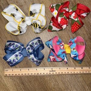 Set of 4 summer bows 5”